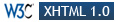 XHTML 1.0 valid